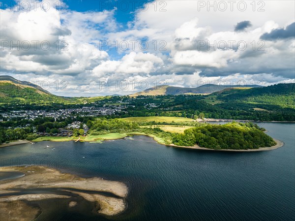 Derwent Water from a drone