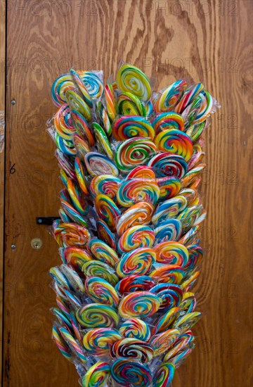 Delicious colorful swirl candy and sweets for kids