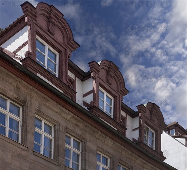 Historic bay window of a residential building