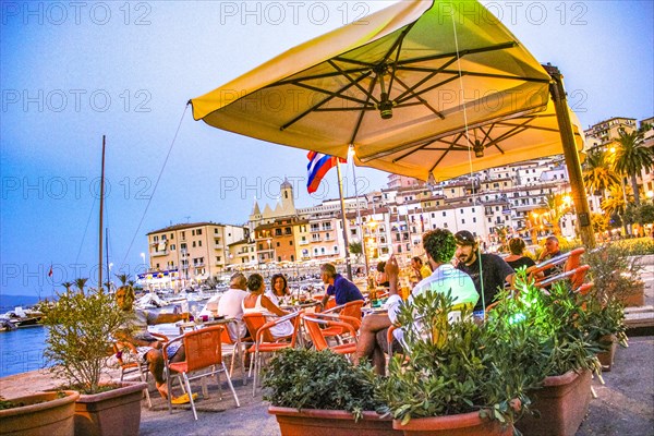 Evening scene in the old harbour