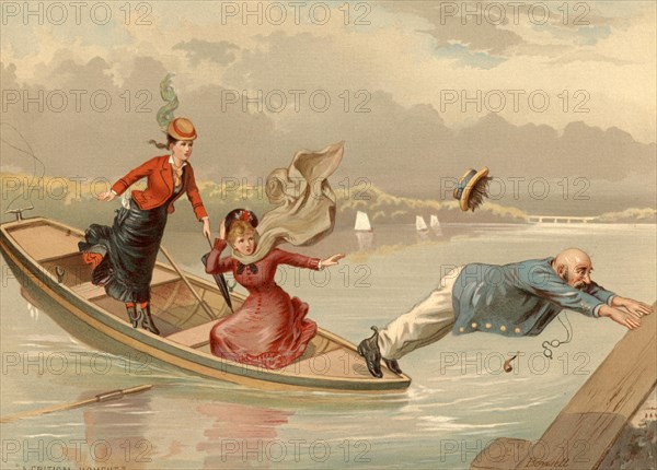 Humour Boating Scene