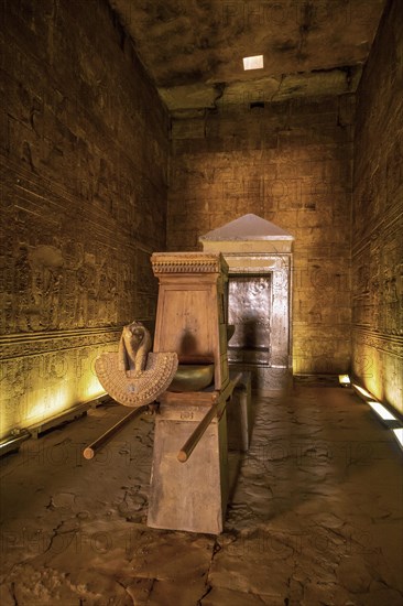 Interior of the Temple of Edfu in the city of Edfu