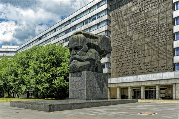 Karl Marx Monument after a design by the Soviet artist Lew Kerbel