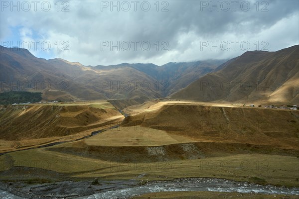 High mountain landscape on the Georgian Army Road