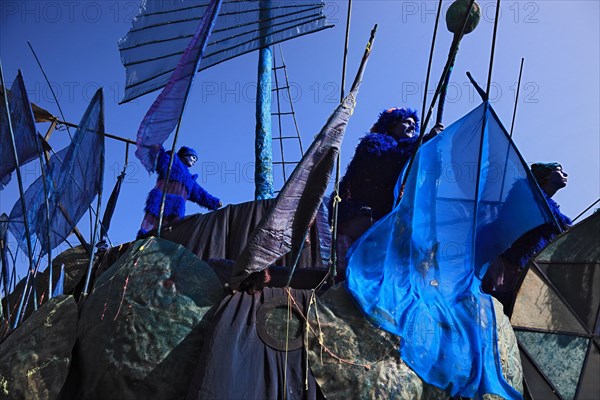 Imaginative float at the street parade in Menton