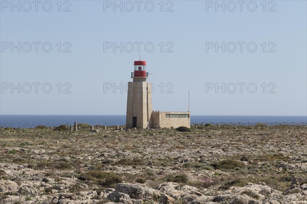 Farol de Sagres lighthouse on the site of the Fortaleza de Sagres fortress