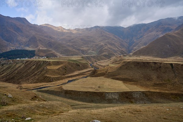 High mountain landscape on the Georgian Army Road