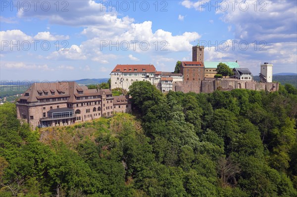 On the left Wartburg Gasthof. Hotel