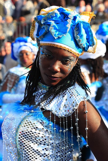 Dancer at the street parade in Menton