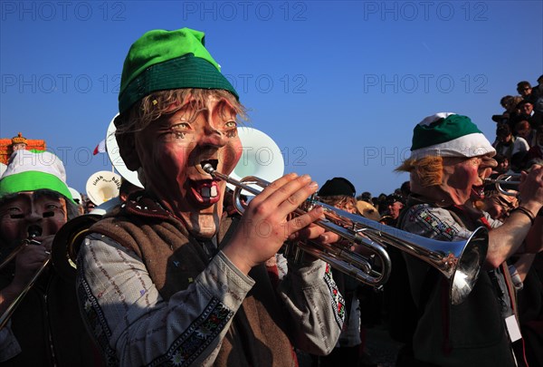 Musicians at the street parade in Menton