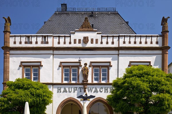 Main guard in late classicism style at the Domplatz in the historic old town