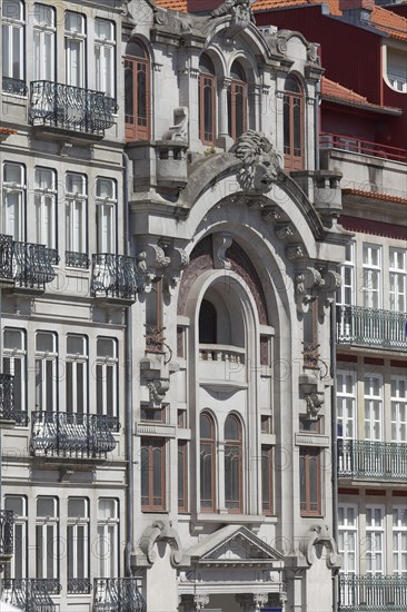 Facade with lion's head