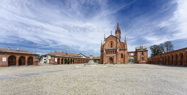 Courtyard and church