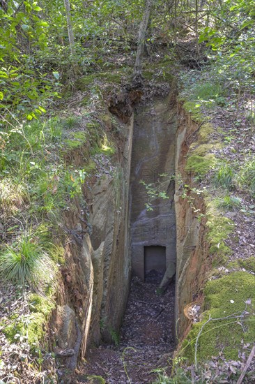 Entrance to Etruscan burial chamber