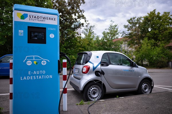 Charging station Stadtwerke Stuttgart for electric cars