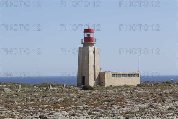 Farol de Sagres lighthouse on the site of the Fortaleza de Sagres fortress