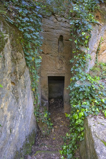 Entrance to Etruscan burial chamber