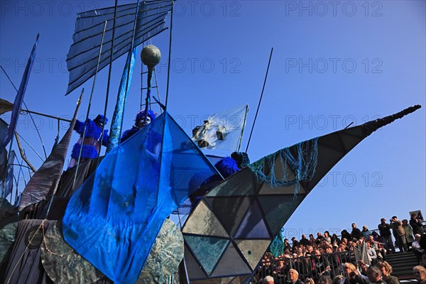 Imaginative float at the street parade in Menton