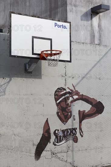 Portrait of basketball player Allen Iverson