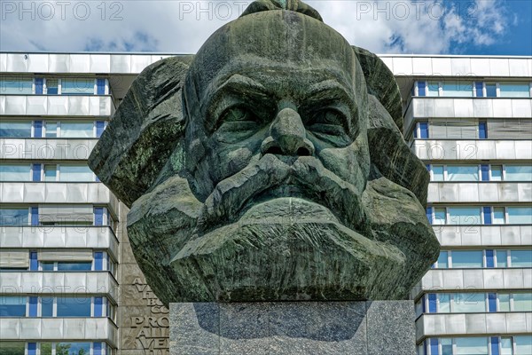 Karl Marx Monument after a design by the Soviet artist Lew Kerbel