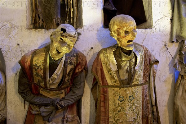 Two mummies of priests