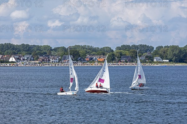 Sailboats in front of Strande