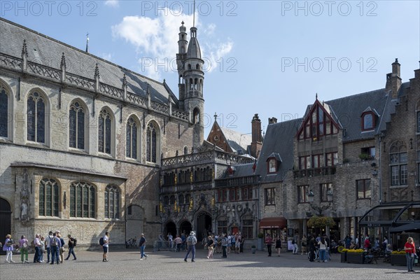 City Hall and Basilica of the Holy Blood in Bruges