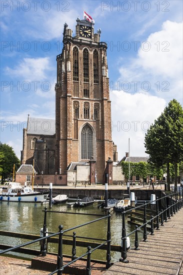 Grote Kerk and city view Dordrecht