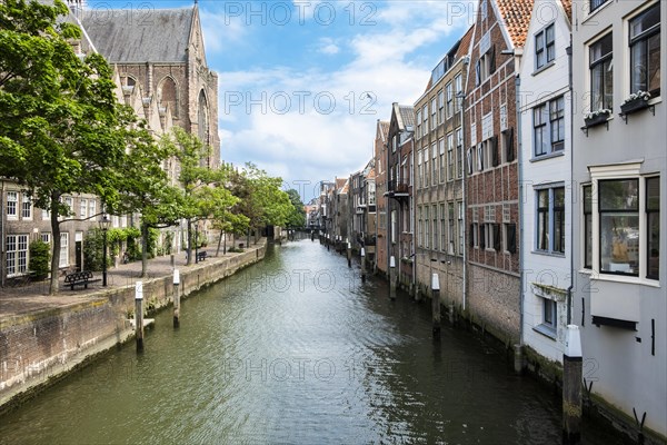 Gracht at the Grote Kerk in Dordrecht