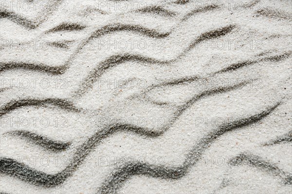 Close up sand with wavy lines