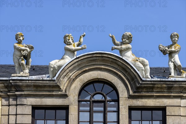 Detail of the Herrenhausen Gallery building in Herrenhausen Palace and Gardens