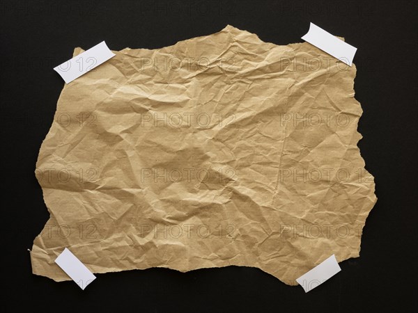 Black lives matter movement wrinkled paper