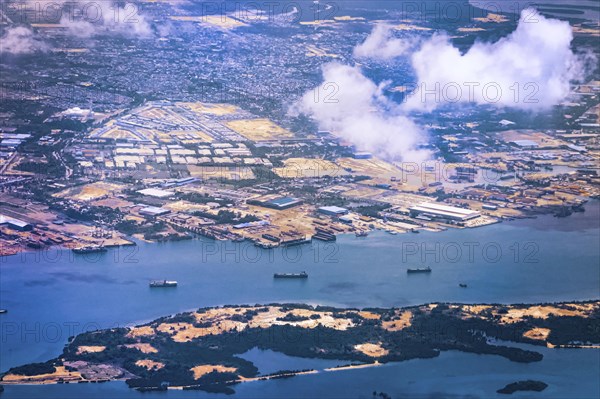 Aerial view of residential