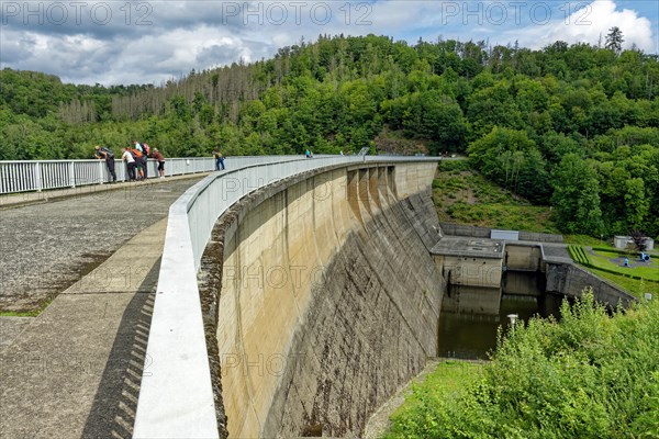 Dam of the Wendefurth Dam near Blankenburg