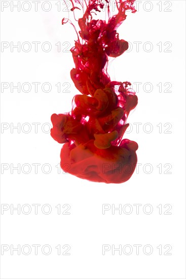 Vivid red droplet ink