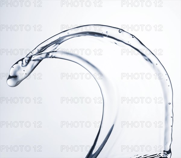 Clear water shape close up