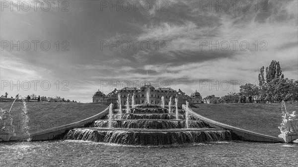Fountains and cascades in the Belvedere Garden