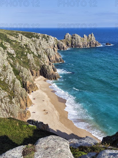 Treen cliffs and Pedn Vounder beach