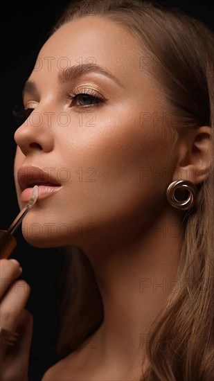 Beautiful young girl with a light natural make-up