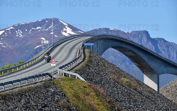 The Storseisund Bridge on the Atlantic Road in Norway