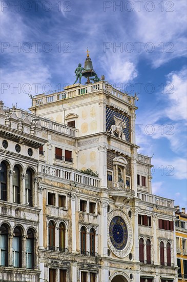 Torre dell'Orologio or Clock Tower on St Mark's or San Marco square