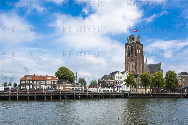 Grote Kerk and city view Dordrecht