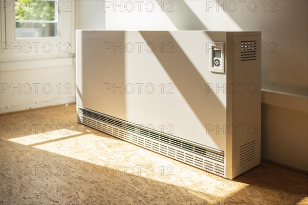 Night storage heating in a room in Duesseldorf
