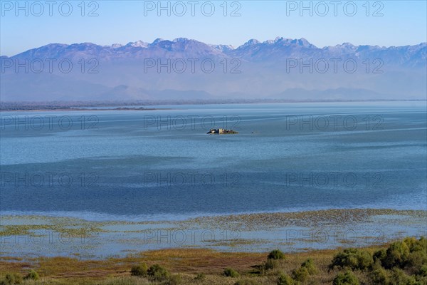 Island with monastery ruins in Lake Scutari