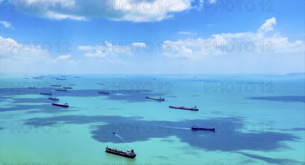 Aerial view of cargo