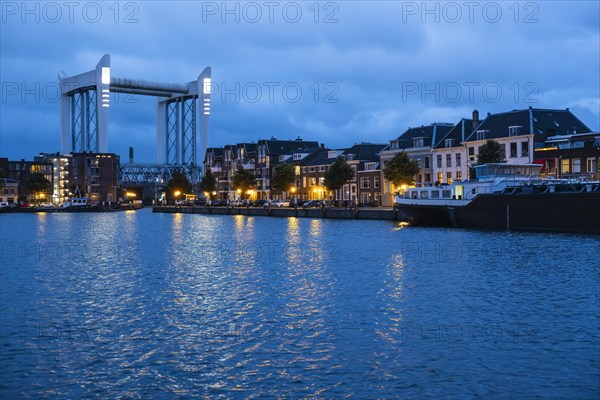 Lift bridge in the city centre of Dordrecht