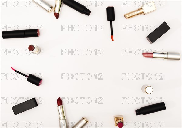 Top view frame lipsticks