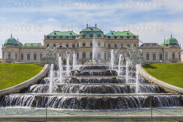 Fountains and cascades in the Belvedere Garden