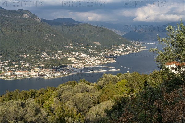 View of Portonovi and the Bay of Kotor