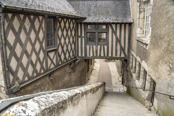 Half-timbering in the historic old town of Blois